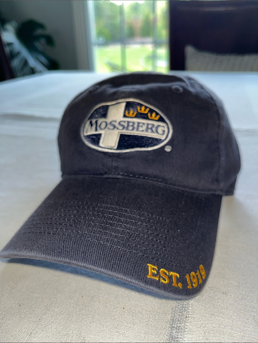Brand New Vintage Mossberg Charcoal Adjustable Baseball Cap -Hat